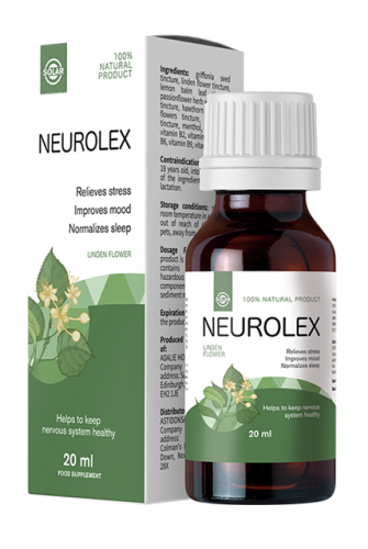 Neurolex picături – prospect, pret, pareri, ingrediente, forum, farmacie Catena, Tei